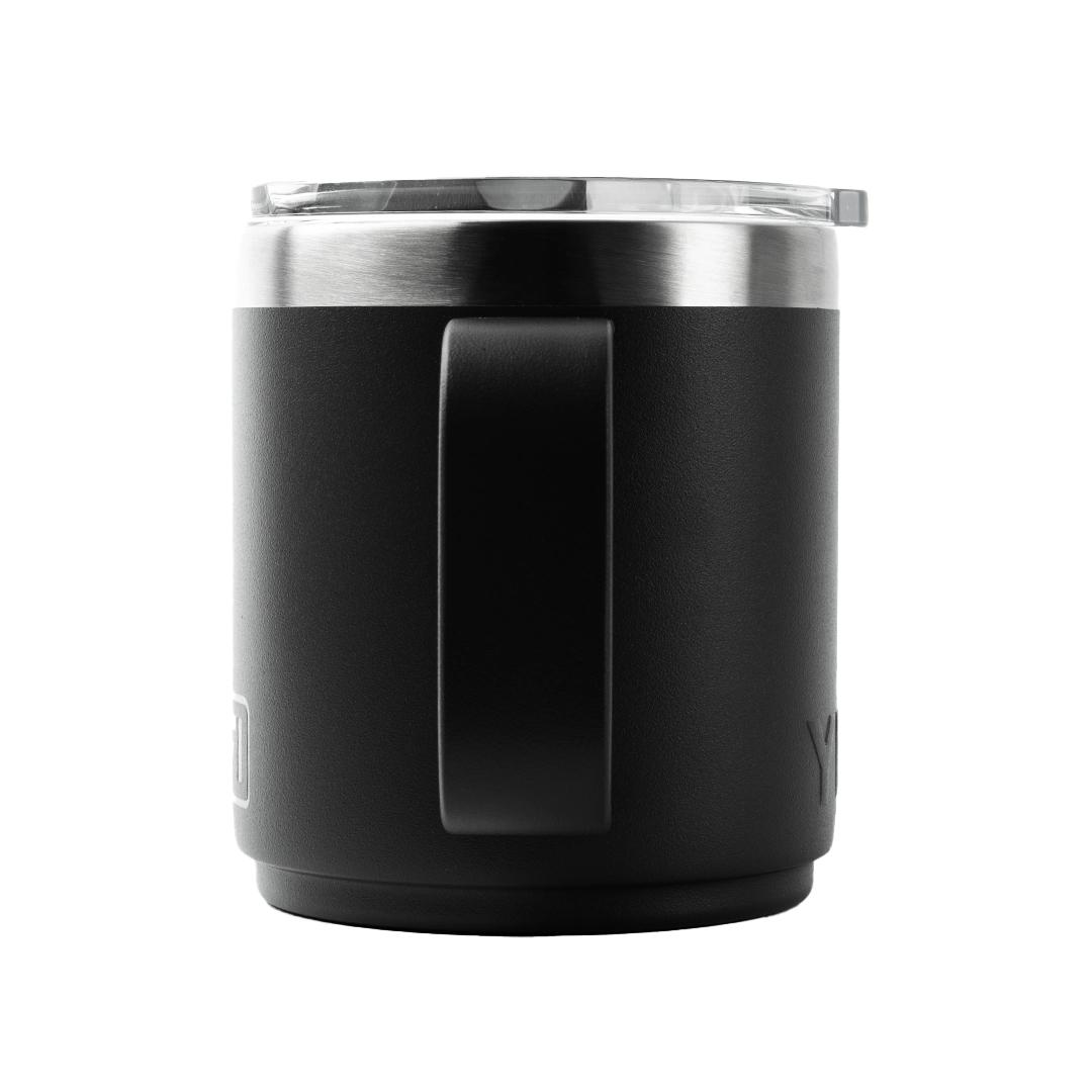 Rambler 10 Oz YETI Mug Black front