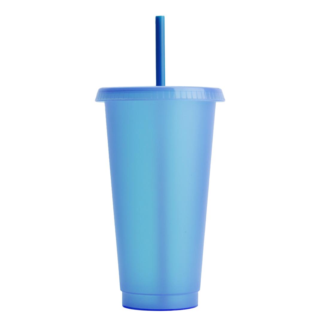 Jass Cup plastic blue front