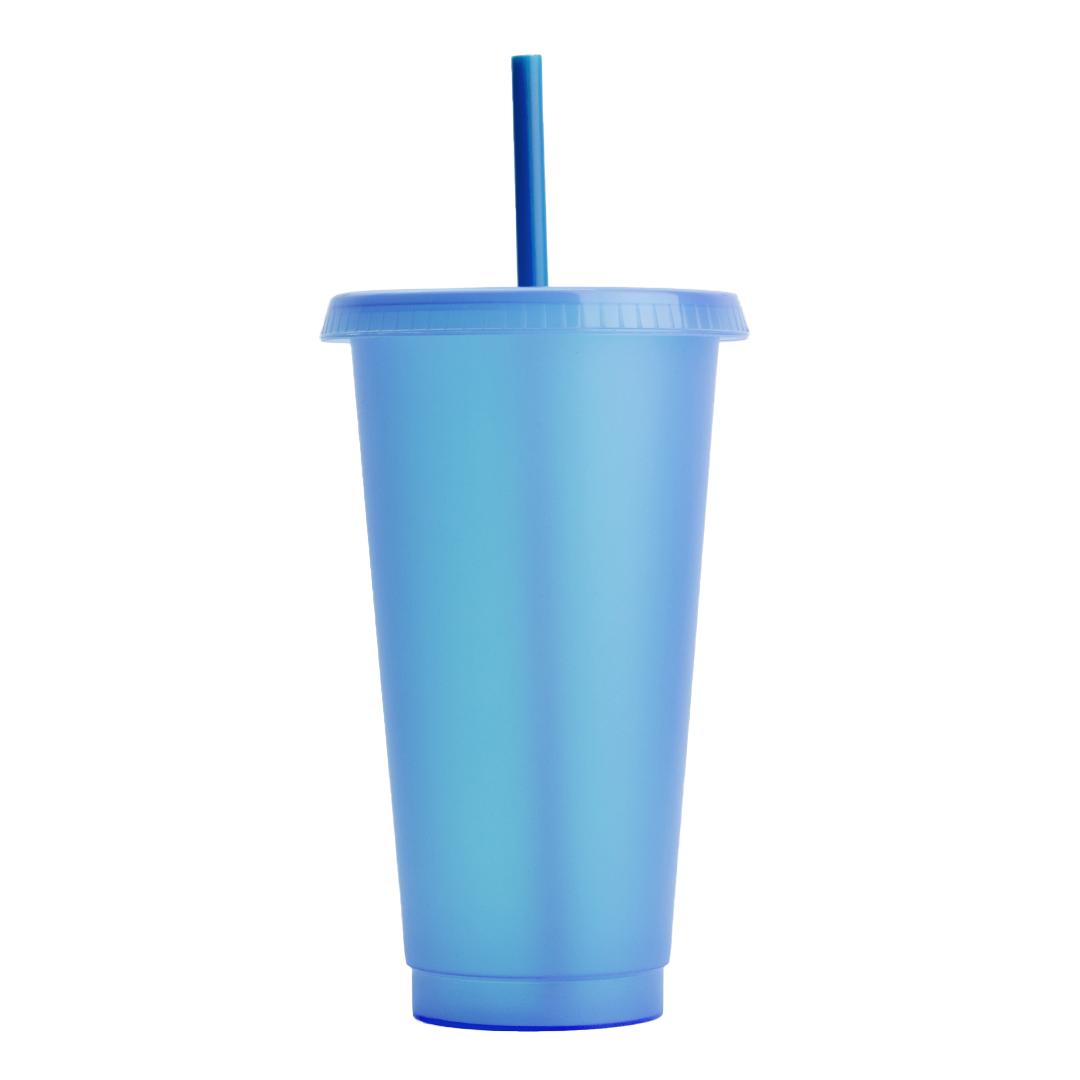 Jass Cup plastic blue front