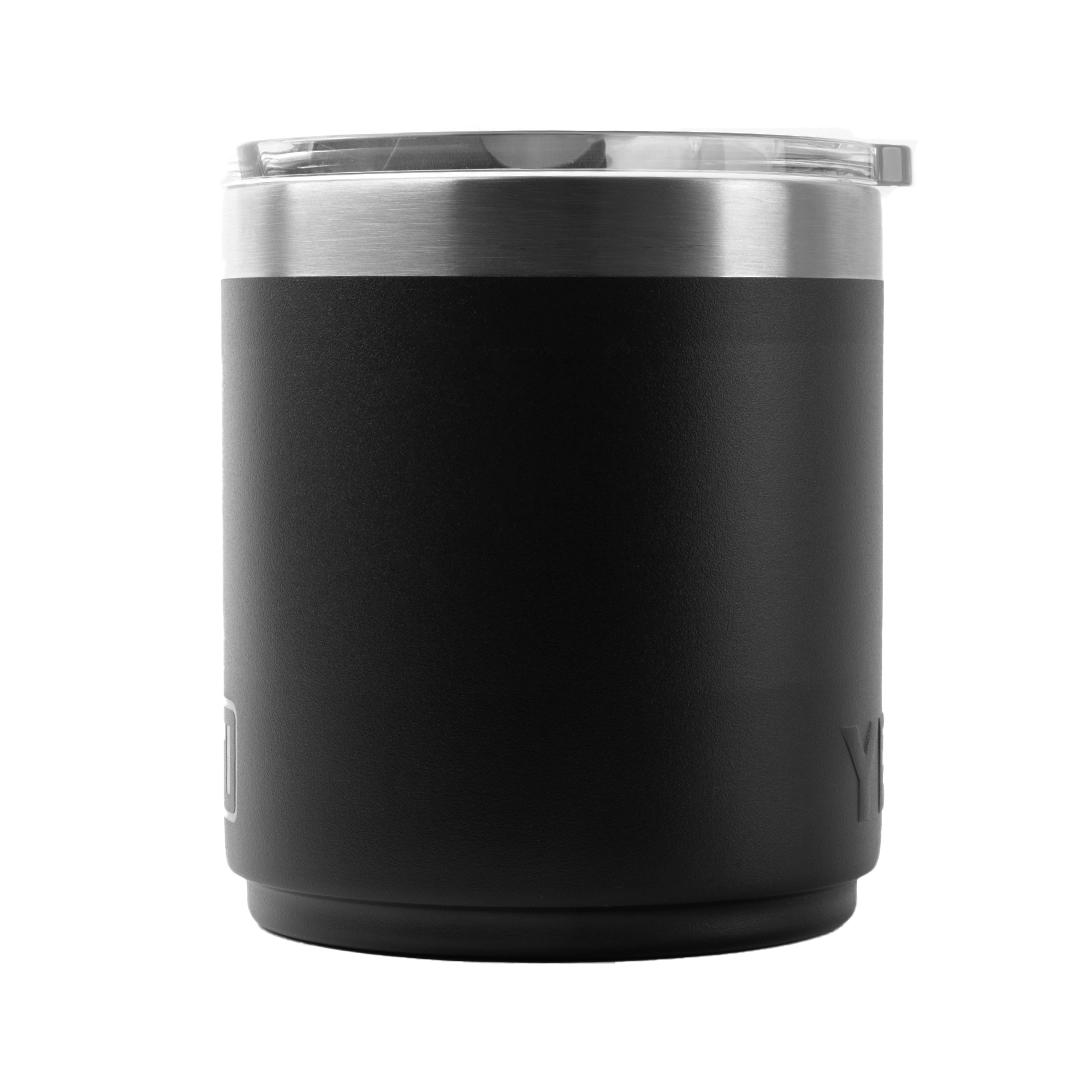 Lowball 10 Oz YETI Glass Black front