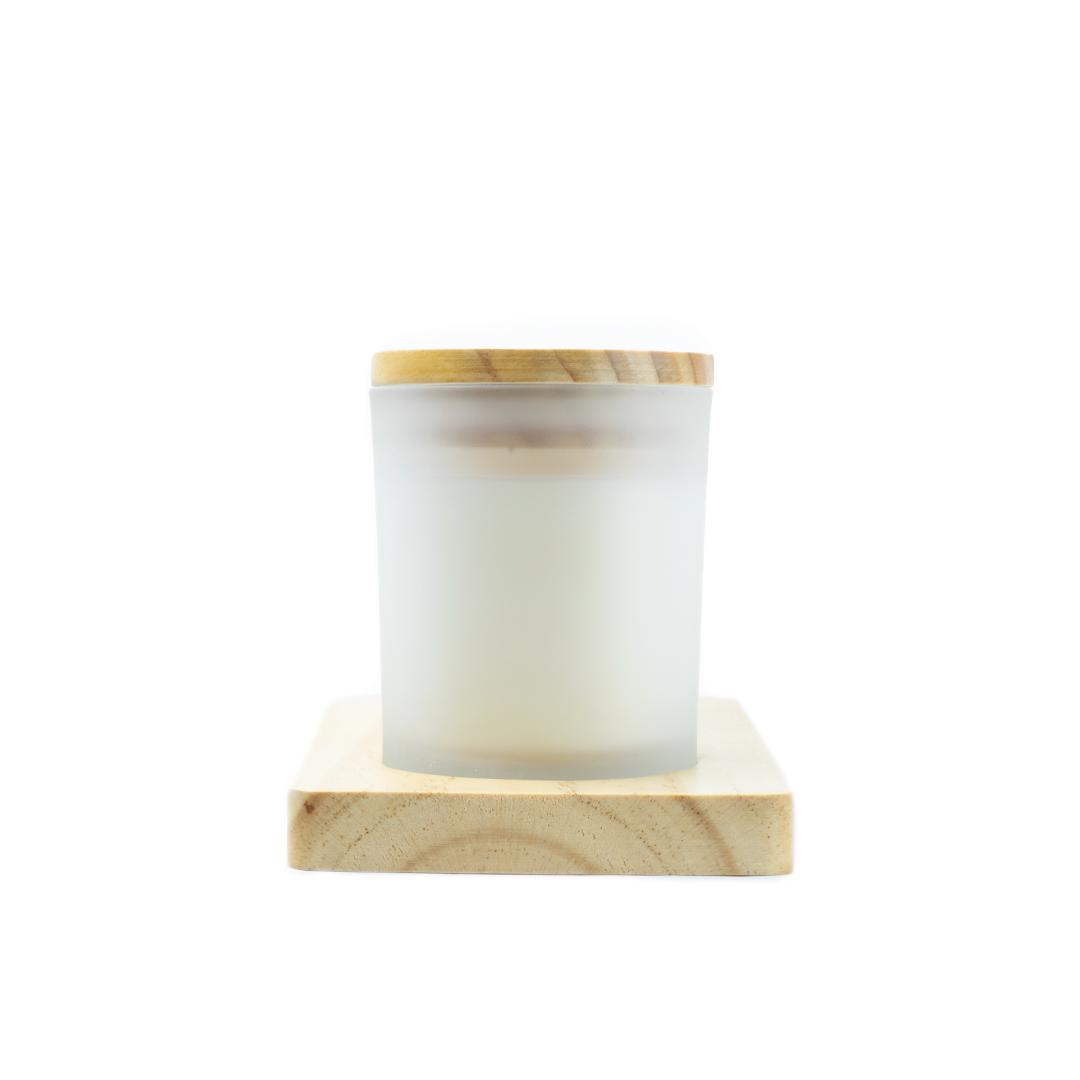 Candlle set Bast Wood front
