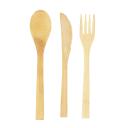 Casel Cutlery set  Bamboo front