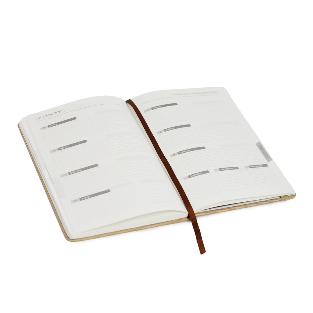 Gior 2025 Daily Planner Set Beige Portada