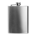 Monty Pocket Flask Silver front