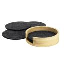 Mats Coaster Set Wood front