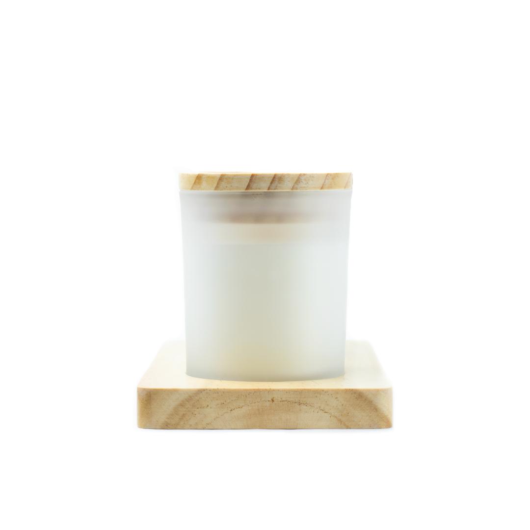 Candlle set Bast Wood front